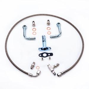TRITDT Fits Mitsubishi TD04 TD04H TF035 Turbo Oil and Water Line Kit DIY