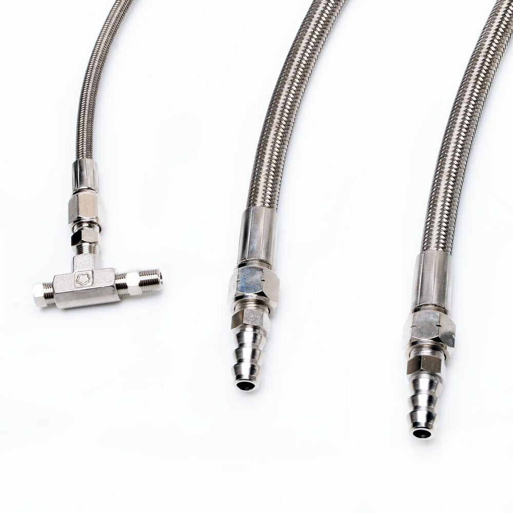 TRITDT Turbo Oil & Water Line Kit 70cm Oil Feed 25cm Water for Garrett T25 T28