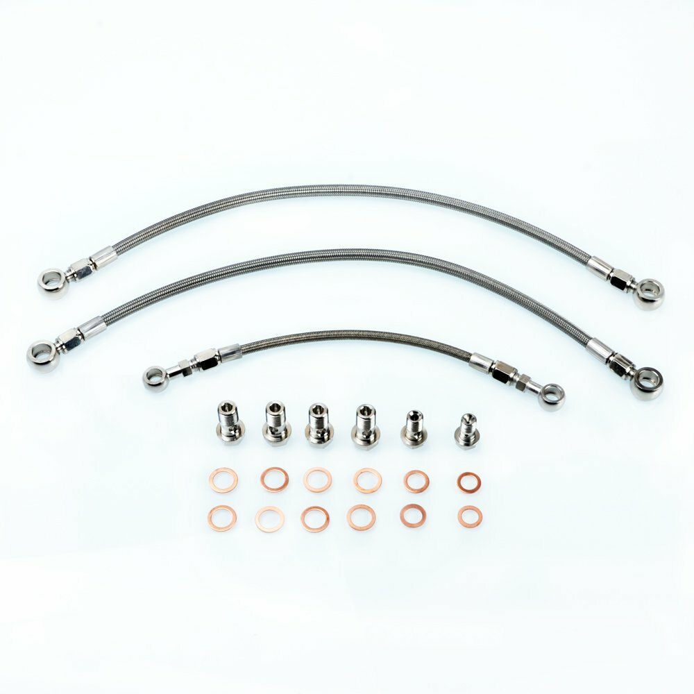 TRITDT Oil & Water Line Kit for Silvia S14 S15 SR20DET w/ Garrett Ball Bearing