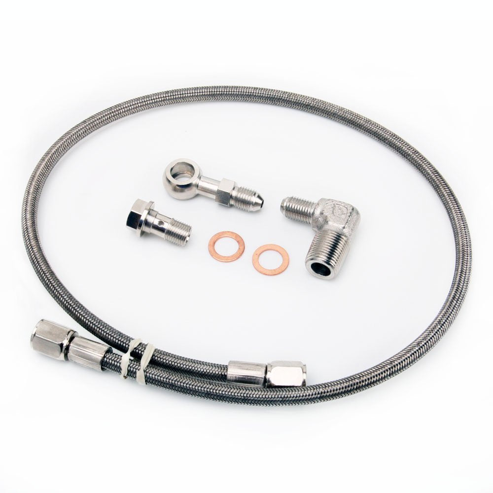 TRITDT Fits DSM 2G Eclipse Garrett T25 T28 Turbo Oil Feed Line Kit M11x1.0mm