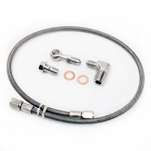 TRITDT Fits DSM 2G Eclipse Garrett T25 T28 Turbo Oil Feed Line Kit M11x1.0mm