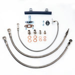 TRITDT Fits Nissan RB30 VL w/ Factory T3 Oil and Water Line Kit 18mm Water Bolt