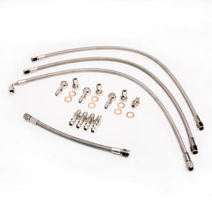 Fits 6G72T Mitsubishi 3000GT VR4 / Dodge Stealth Twin TD04 Turbo Water Line Kit