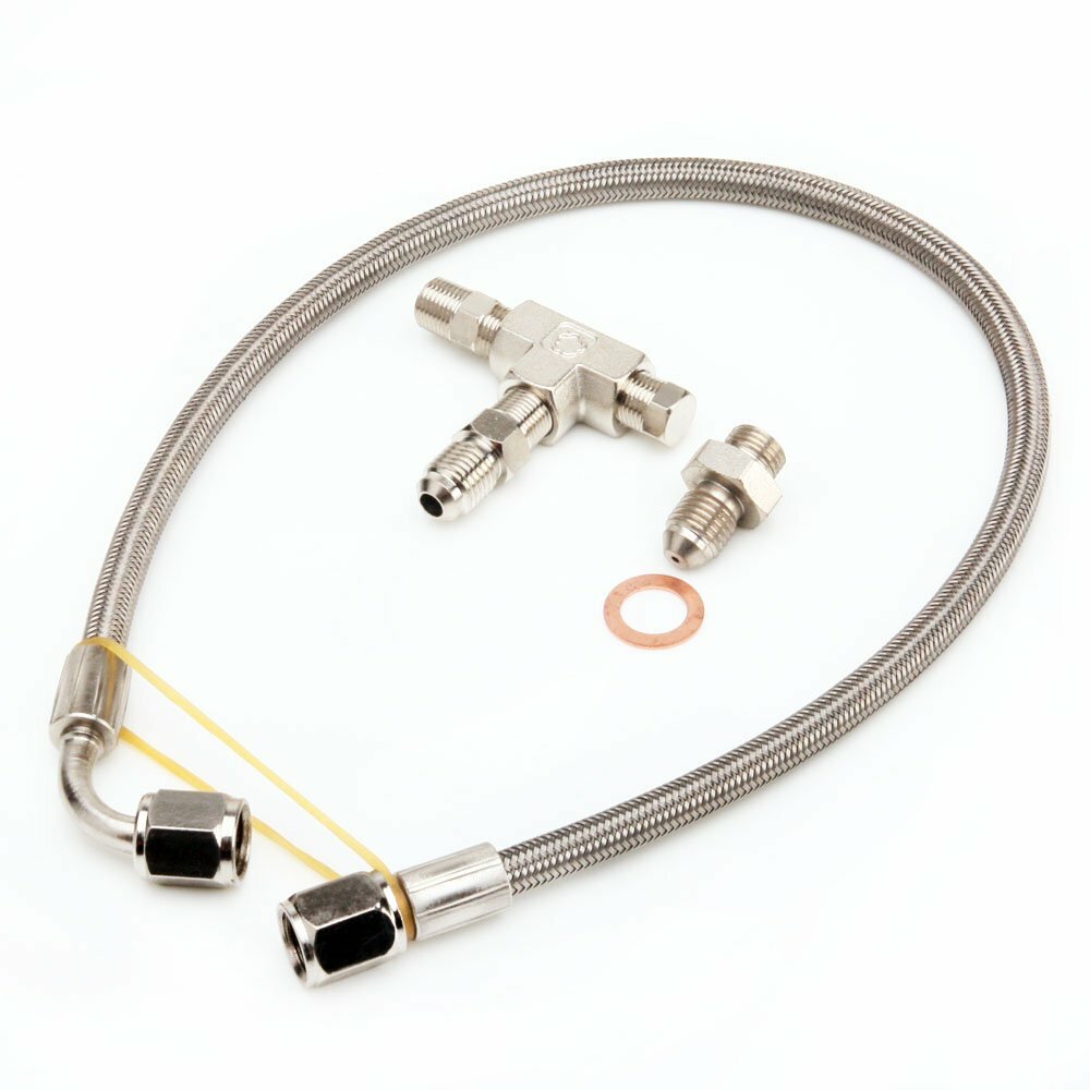 TRITDT Oil Feed Line M11x1.0mm 7/16"-24 for Garrett TB02 T25 T28 GT Bush Type