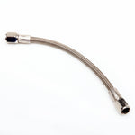 TRITDT Braided Steel Teflon Line / Hose 4AN Str - Str 20 cm ( OD 1/4" Hose) PTFE