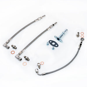 TRITDT Fits SUBARU B.B. Garrett GT2835R GT3071R / APS SR40 Oil & Water Line Kit