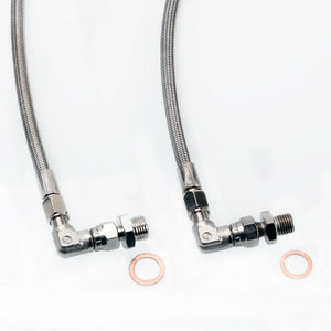 Fits High Mount GT-R RB26DETT w/ Single Garrett GT3582R Oil & Water Line Kit