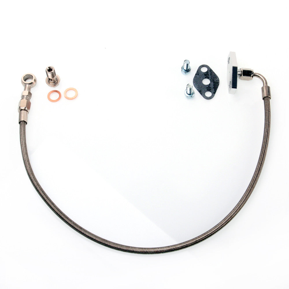 TRITDT Fits Skyline RB20DET RB25DET w/ TRUST TD06SH-25G T67 Oil Feed Line Kit