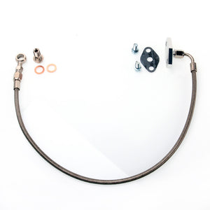 TRITDT Fits Skyline RB20DET RB25DET w/ TRUST TD06SH-25G T67 Oil Feed Line Kit