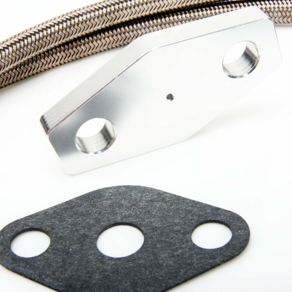 Fits TOYOTA 1JZ-GTE w/ Garrett T3 T4 T04B T04E T04R Flange Oil Feed Line Kit