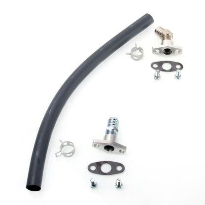 TRITDT DIY Turbo Oil Drain Pipe Kit for Garrett T2 T25 T28 Spacing 44 mm