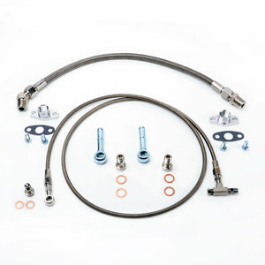 TRITDT Fits Garrett T2 T25 T28 Bush Bearing Turbo Oil & Water Line Kit 150cm