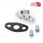 TRITDT Turbo Oil Return Flange 1/2PT For Garrett T25 T28 Bolt Spacing 44mm