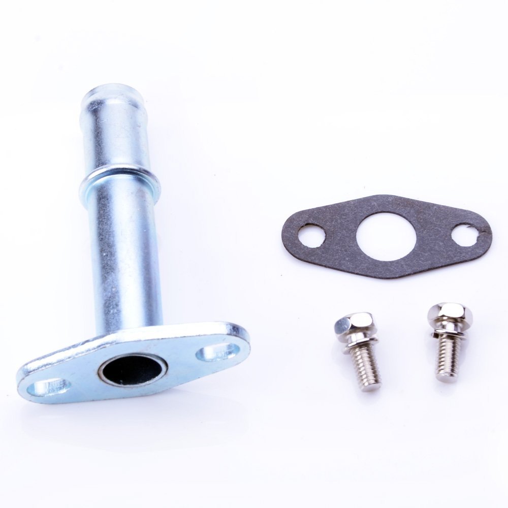 TRITDT Fits BorgWarner KKK K03 K04 AUDI Turbo Oil Return Pipe Kit 5/8" Hose Barb