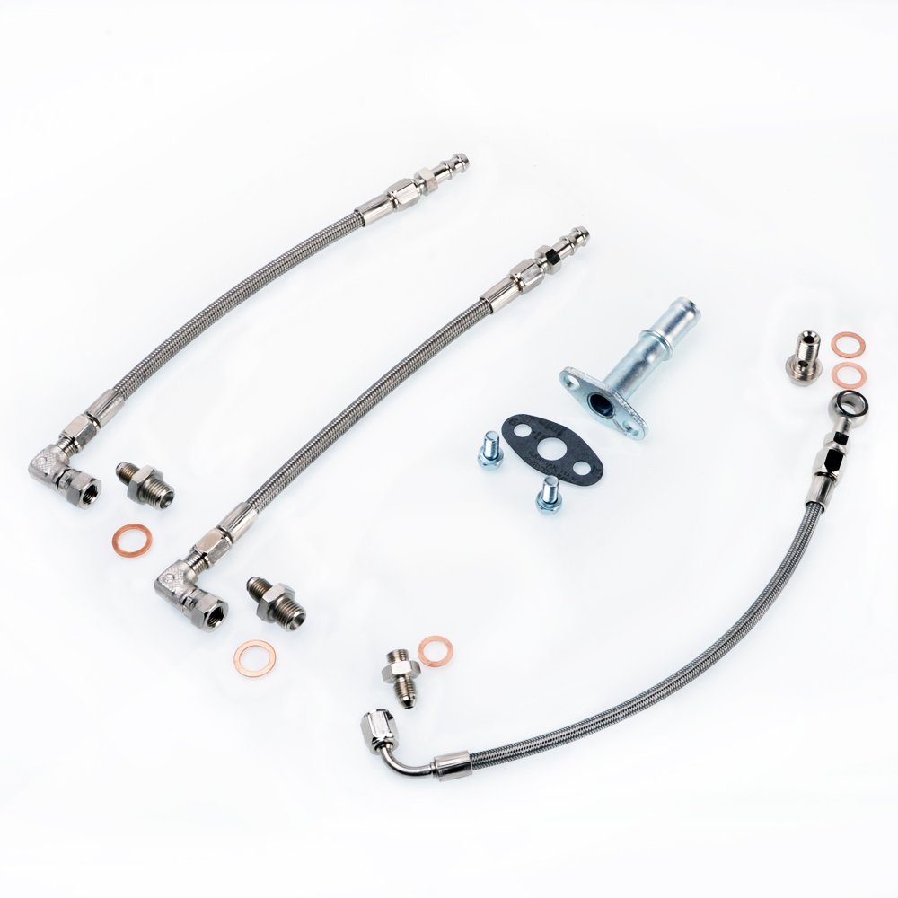 TRITDT Fits SUBARU Garrett GT30R GT35R GT28R Ball Bearing Oil and Water Line Kit