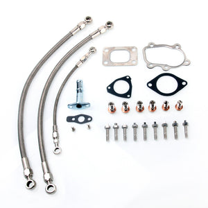 TRITDT Fits SR20DET Silvia S14 S15 TD06H TD05H TD06SL2 Oil and Water Line Kit