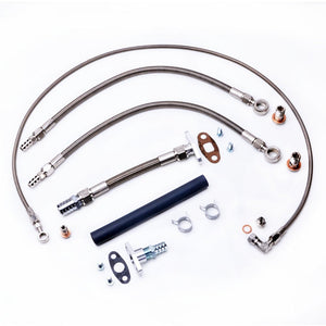 TRITDT Fits TOYOTA Supra 7M-GTE w/ Garrett T04Z B.B. Oil and Water Line Kit