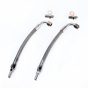 TRITDT Fits Garrett GT12 GT1241 Turbo Water Line Kit 4AN Line 10cm