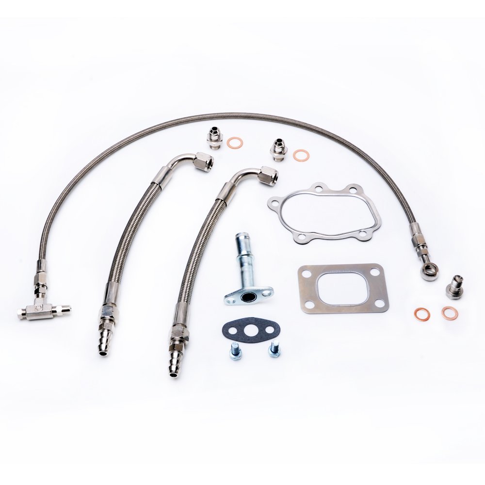 Fits Garrett GT28R GT30R B.B. Oil & Water Line Kit 70cm Oil Feed / 25cm Water