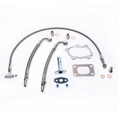 Fits Garrett GT28R GT30R B.B. Oil & Water Line Kit 70cm Oil Feed / 25cm Water