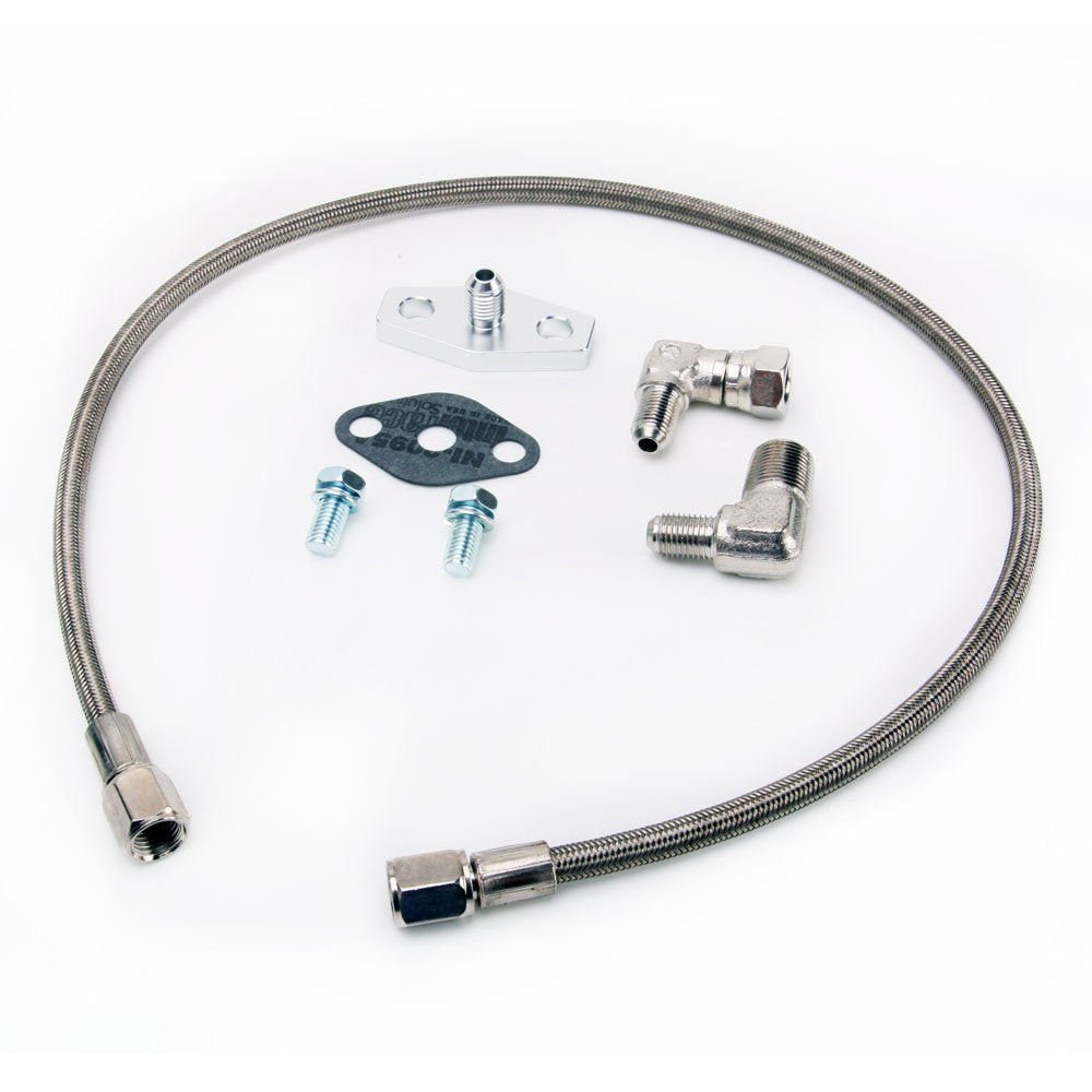 TRITDT Fits DSM VR-4 EVO w/ Garrett T3 T4 T04B T04E T04S Turbo Oil Feed Line Kit