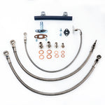 TRITDT Fits Nissan RB30 VL w/ Factory T3 Oil and Water Line Kit 18mm Water Bolt