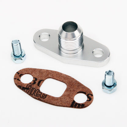 TRITDT Turbo Oil Return Flange Kit 10AN M8 51mm for Garrett T3 T4 T04B T04E T04S