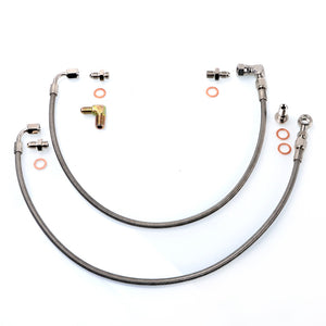TRITDT Fits 300ZX Z32 w/ Stock Twin Garett T25 Journal Bearing Oil Feed Line Kit