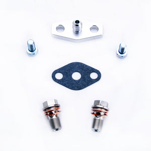 Fits SUBARU 02~06 WRX / 04~14 STI w/ T3 T04B T04E AVCS/Turbo Oil Feed Line Kit