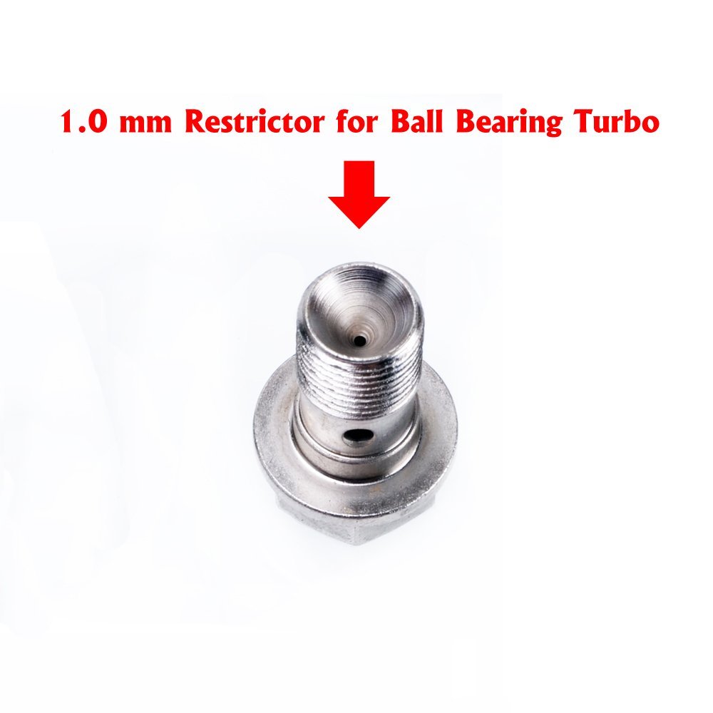 TRITDT Fits SUBARU IHI VF22 VF34 Ball Bearing Oil Feed Line Kit 1mm Restrictor