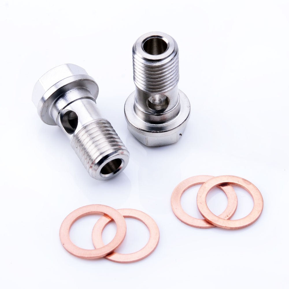 TRITDT Fits Garrett T25 T28 GT25R GT28R GT30 Turbo Water Banjo Bolt Kit M14x1.5