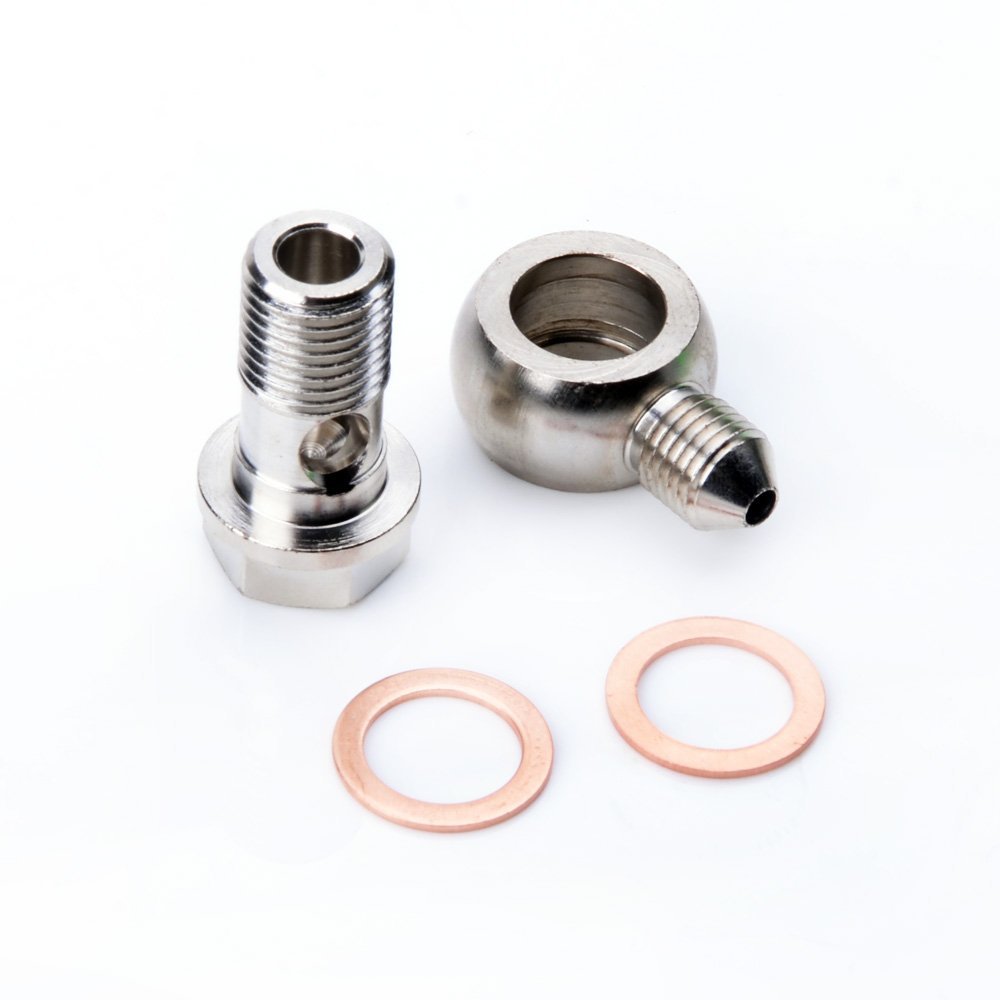 TRITDT Turbo Water Banjo Bolt Kit M14x1.5mm to 4AN for Garrett T25 T28 GT25~GT35