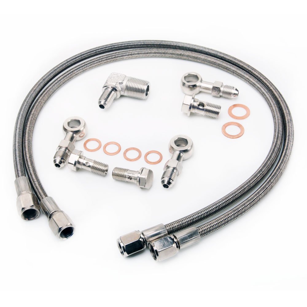 Fits 300ZX RB26DET GT-R w/ Garrett GT30R GT3582R BB Oil Feed Line Kit M12x1.5mm