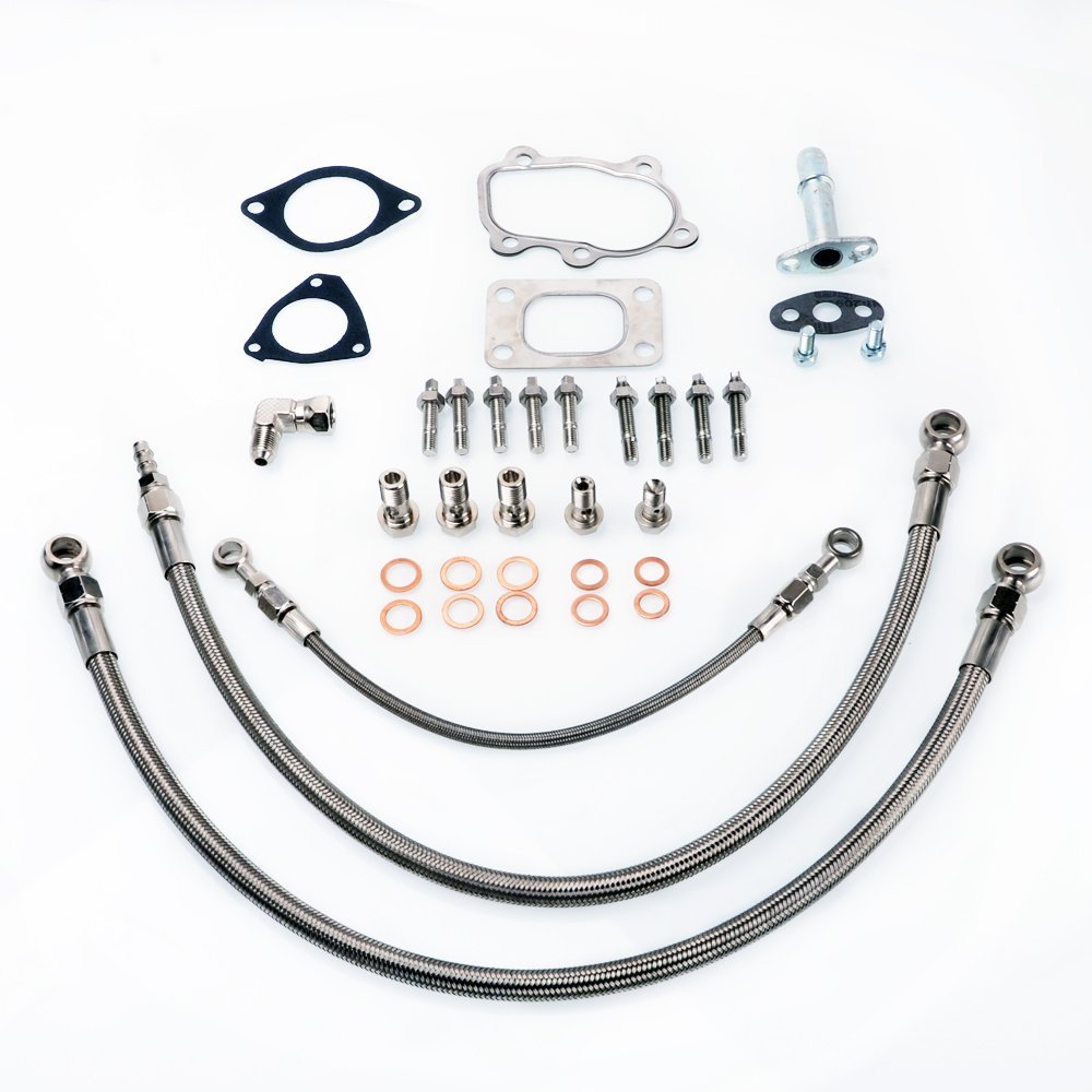 Fits S13 SR20DET Silvia Garrett GT2835R GT2871R GT2860R Oil and Water Line Kit