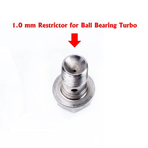 TRITDT Fits SUBARU IHI VF22 VF34 Ball Bearing Oil Feed Line Kit 1mm Restrictor