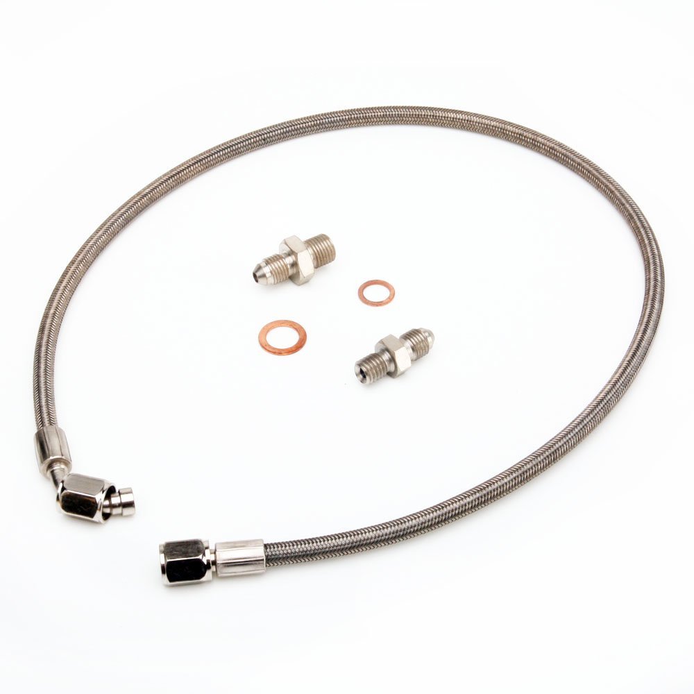 Fits MAZDA 323 GTX w/ Mitsubishi TD04 Turbo Oil Feed Line Kit M12x1.25 Thread