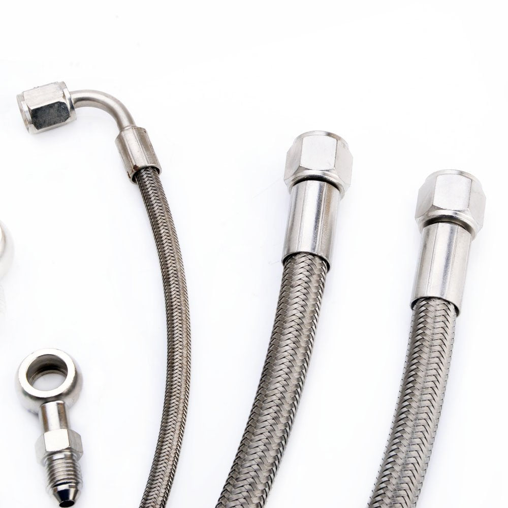 TRITDT Fits RB25DET w/ Garret T04Z Turbo Oil & Water Line Kit (Oil Feed Flange)