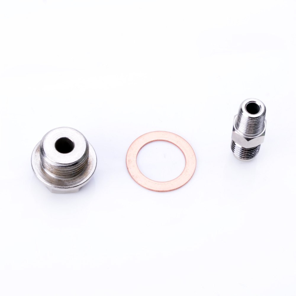Fits TOYOTA 3SGTE ST165 Celica Gen 1 & 2 Oil Feed Adapter Kit M18x1.5mm to 4AN