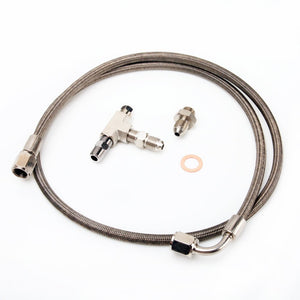 TRITDT Fits Garrett T2 T25 T28 Dynamic Type Turbo Oil Feed Line Kit 4AN 100cm