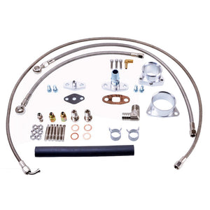 TRITDT Turbo Oil / Water Full Kit Fit Nissan TD42 Safari Patrol GQ w/ HT18 turbo