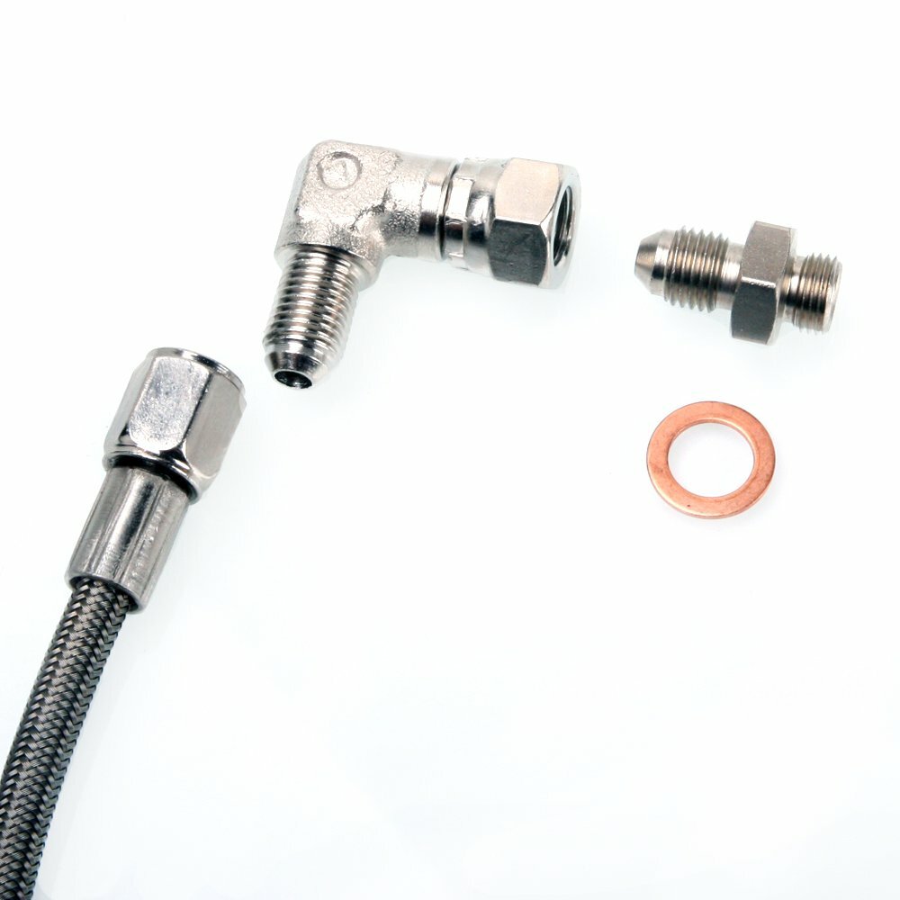 TRITDT Oil Feed Line Kit for RB20DET RB25DET w/ Garrett GT3076R GT3582R T04Z