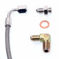 TRITDT Oil Feed Line Kit for 300ZX Z32 w/ Stock Twin Garett T25 Journal Bearing