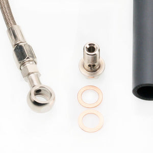 Fits RB20DET RB25DET w/ TRUST TD06-20G Oil Feed & Return Line Kit Top Mount