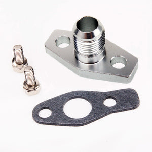 TRITDT Turbo Oil Return Flange Kit 8AN M6 38mm for K03 K04 HITACHI HT12