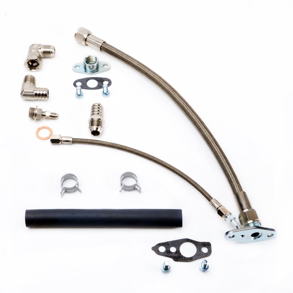 TRITDT Fits TOYOTA 3S-GTE 3SGTE Rev 1 & 2 MR2 w/ CT26 Oil Feed & Drain Line Kit