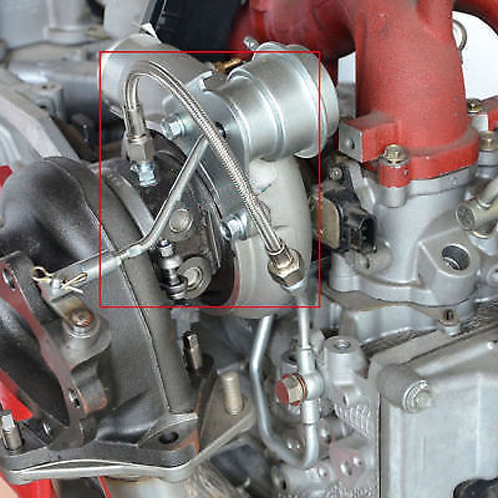 For SUBARU EJ20 EJ25 w/ AVCS Fit Garrett T25 T28 Journal Bearing Oil Feed Line