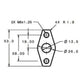 TRITDT Turbo Oil Return Flange Kit 8AN Bolt Spacing 38mm for Garrett GT25 GT28