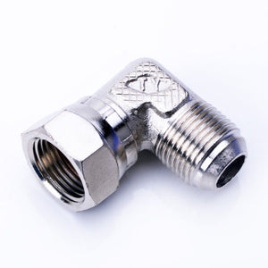 TRITDT 90Deg 10AN Female Swivel to 10AN Turbo Adapter