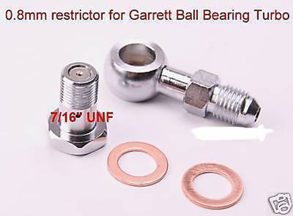 TRITDT Fits 4G63T EVO DSM Garrett B.B. Oil Feed Line Kit Oil Filter to Turbo