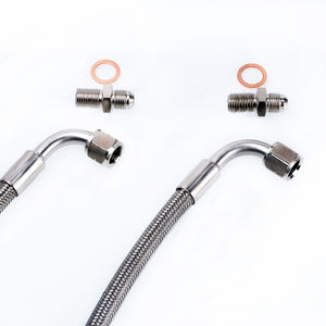 TRITDT Fits Garrett GT12 GT1241 Turbo Water Line Kit 4AN Line 10cm